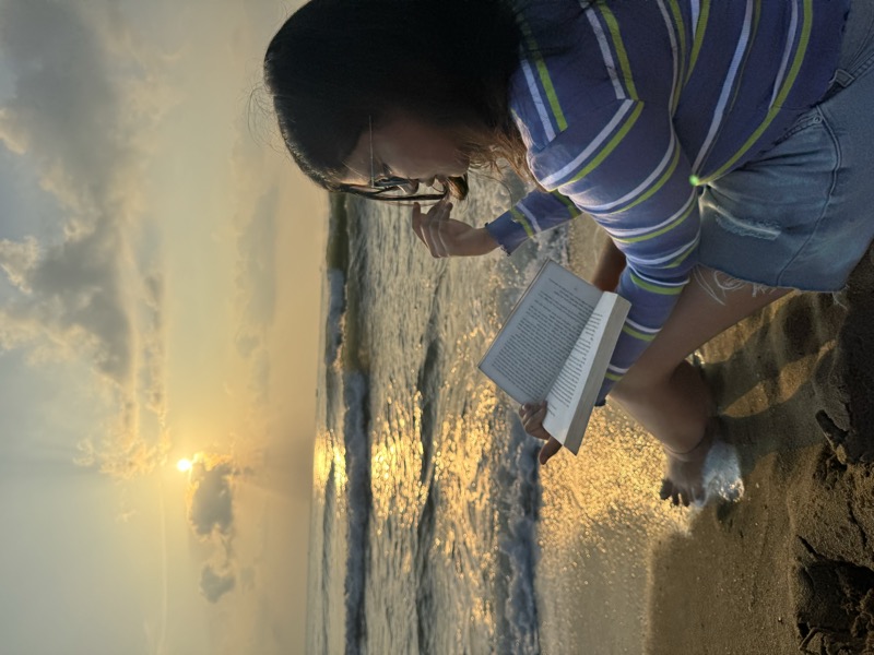 Beach Sunsets And Book